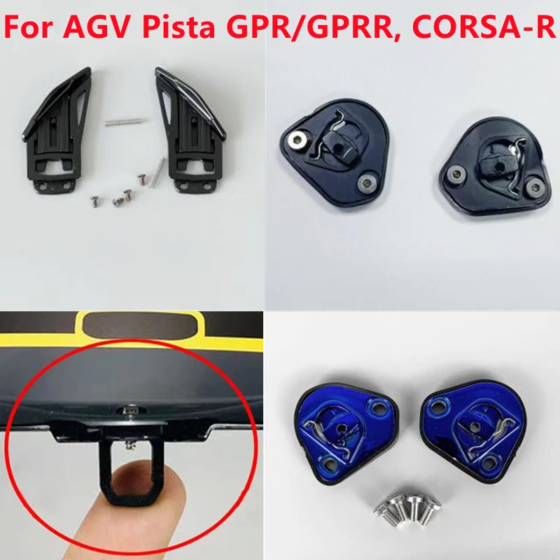 Helmet Visor Base Mechanism Visera Lock for AGV PISTA GPR, PISTA GPRR, CORSA R Viseira Capacete De Moto Accessories Parts enlarge