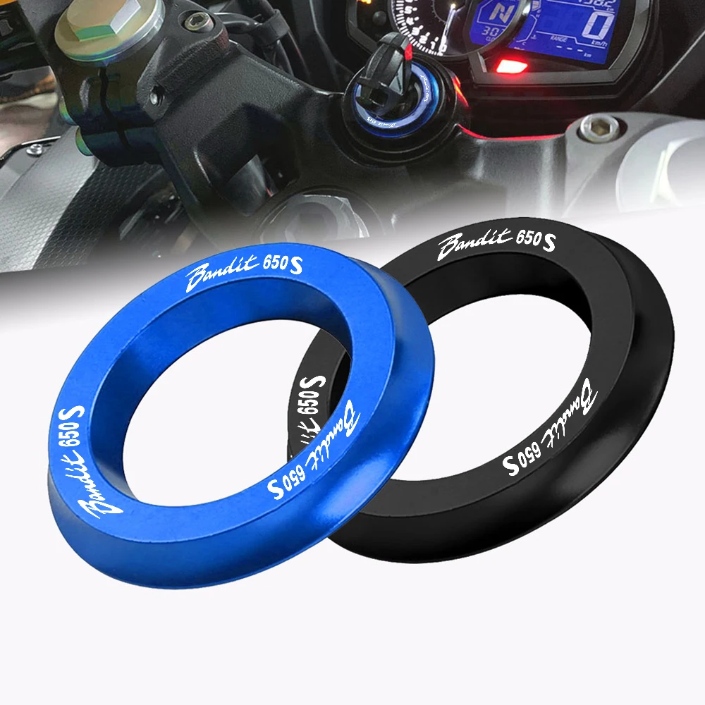 

FOR SUZUKI BANDIT650S 2015 Bandit650S BANDIT Motorcycle Ignition Cover Throttle cover Decorative ring Key hole Ring CNC Aluminum