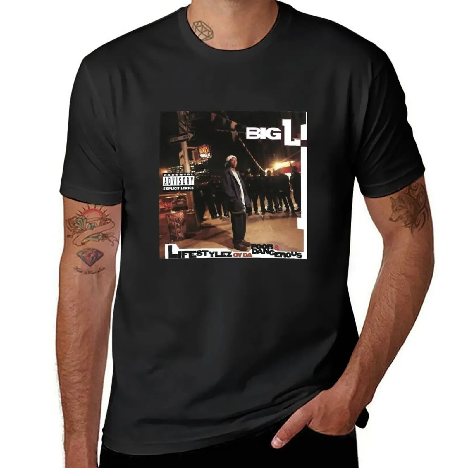 Big L Lifestylez ovda poor &amp dangerous футболка корейская мода негабаритные пот винтажные