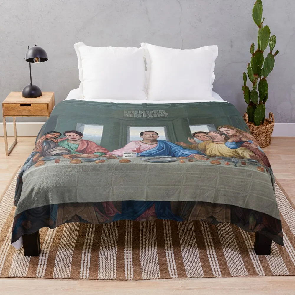 

The Last Supper Office Edition Throw Blanket velvet loose blanket throw and blanket thin blankets