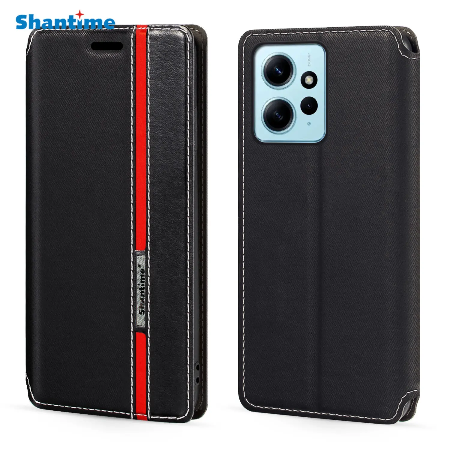 

For Xiaomi Redmi Note 12 4G Xiaomi Poco X5 4G Case Fashion Multicolor Magnetic Closure Leather Flip Case Cover with Card Holder