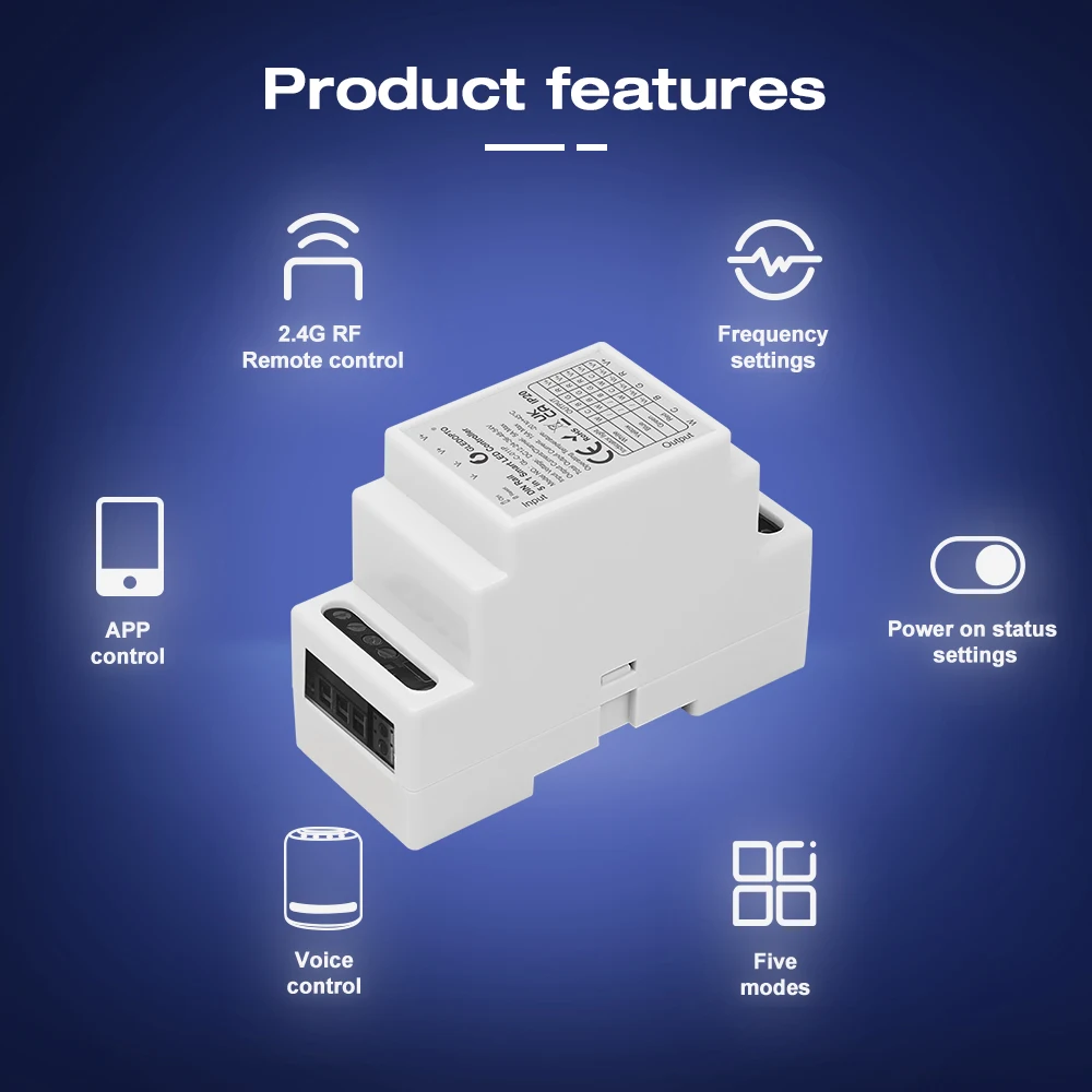 Фото 10P Gledopto Zigbee 3.0 Pro+ 5in1 2.4G Светодиодный контроллер RGBW CCT RGBCCT Dimmer Strip Light Alexa Homey Tuya Smart App Голосовое управление №5