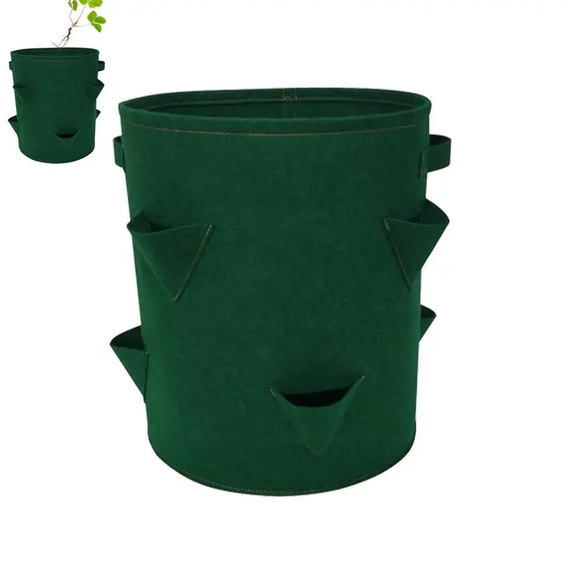Сумка для выращивания клубники складной нетканый цветочный горшок овощей