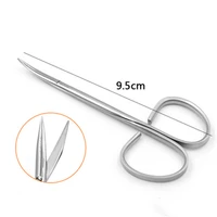 9 5cm eye fine scissors stainless steel handle tissue separation scissors eye peel sharp curved scissor