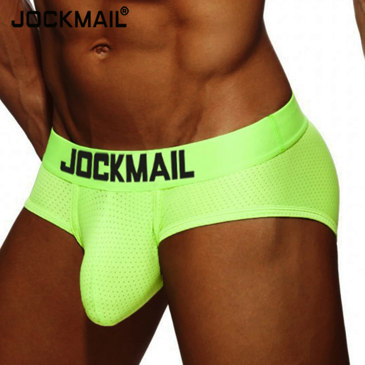 JOCKMAIL сексуальное нижнее белье с заниженной талией для мужчин, мужские трусы-брифы, мужские Трусы-слипы