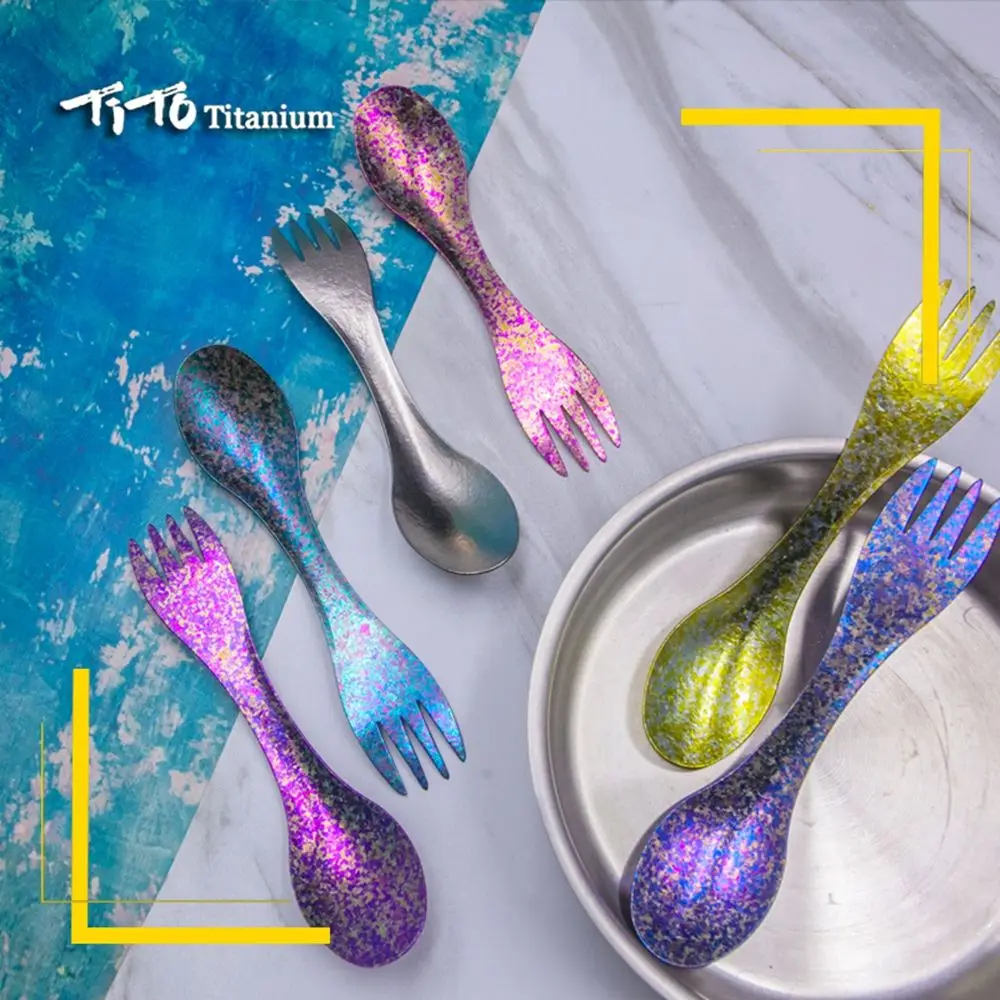 9 видов стилей Сверхлегкая портативная вилка для пикника ложка кемпинга