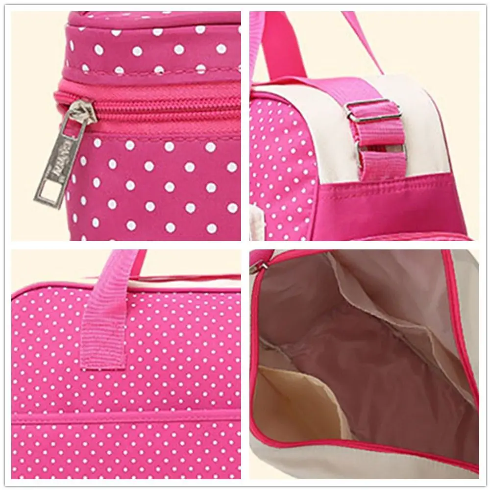 Сумка в горошек для мам модный уличный ранец хранения подгузников сумка