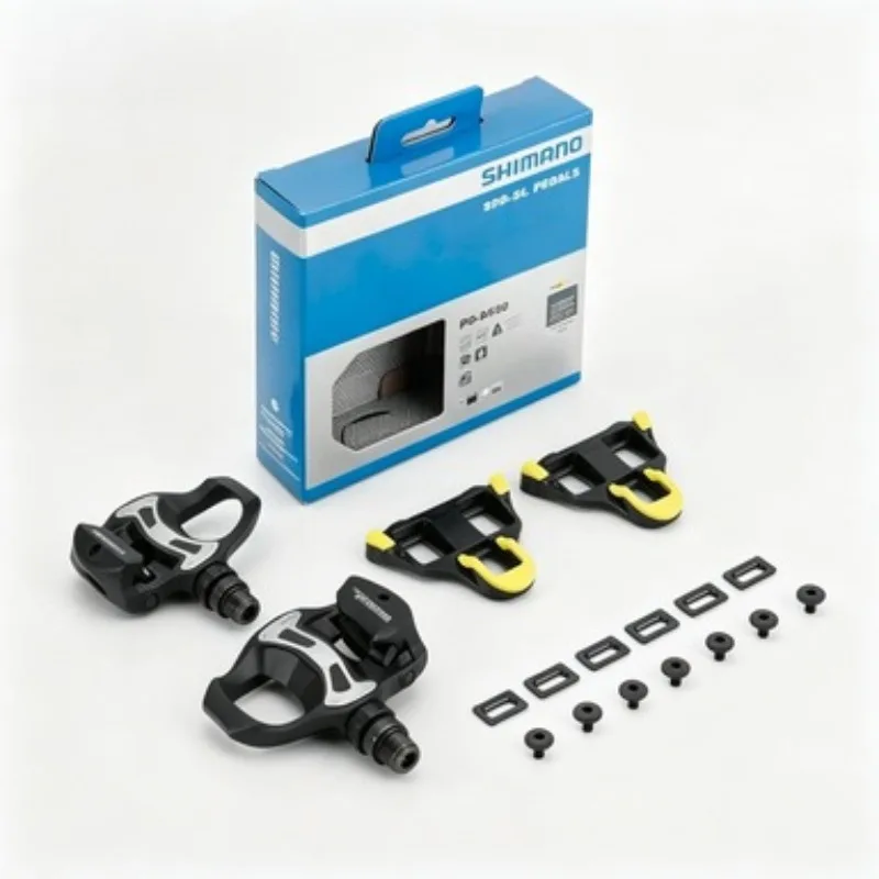 Фото Педали SHIMANO 105 PD-R7000 SPD-SL, карбоновые, для шоссейных велосипедов, с ультраширокой платформой, эффективная передача энергии, система фиксации. №3