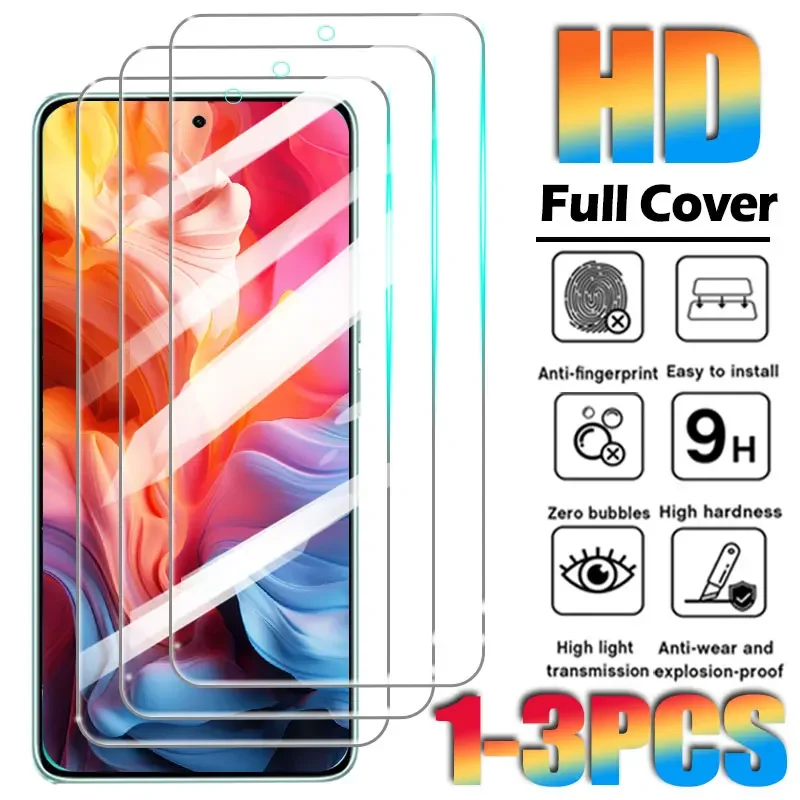 Фото 1-3 шт. HD защитное стекло с полным покрытием для Xiaomi Redmi 15 4G 15R 14 13 5G 13C A2 A5, защитная пленка для экрана Redmi Note 12 14 Pro №1
