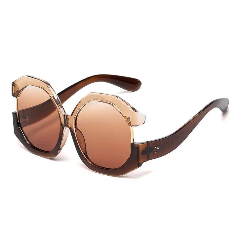 Модные негабаритные солнцезащитные очки кошачий глаз женские новые