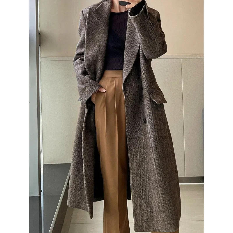 Новый минималистичный H-образный классический двухрядный толстый жаккардовый