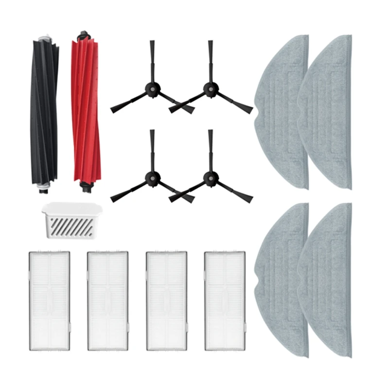 Для Roborock S8 Pro Ultra + аксессуары основная боковая щетка швабра ионный модуль серебра