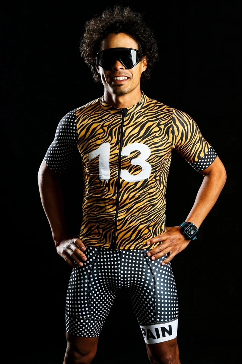 

LOVE THE PAIN Men's summer short-sleeved cycling clothing outdoor mountain road training jacket Bike Uci Mtb Set