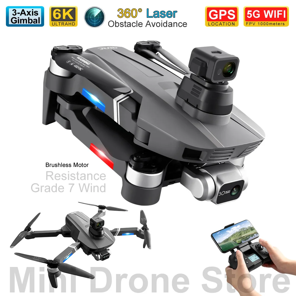 

F4S FPV GPS Drone 4K Professional Aerial Photograph Obstacle Avoidance Folding Quadcopter With Camera RC Helicopters Free Return