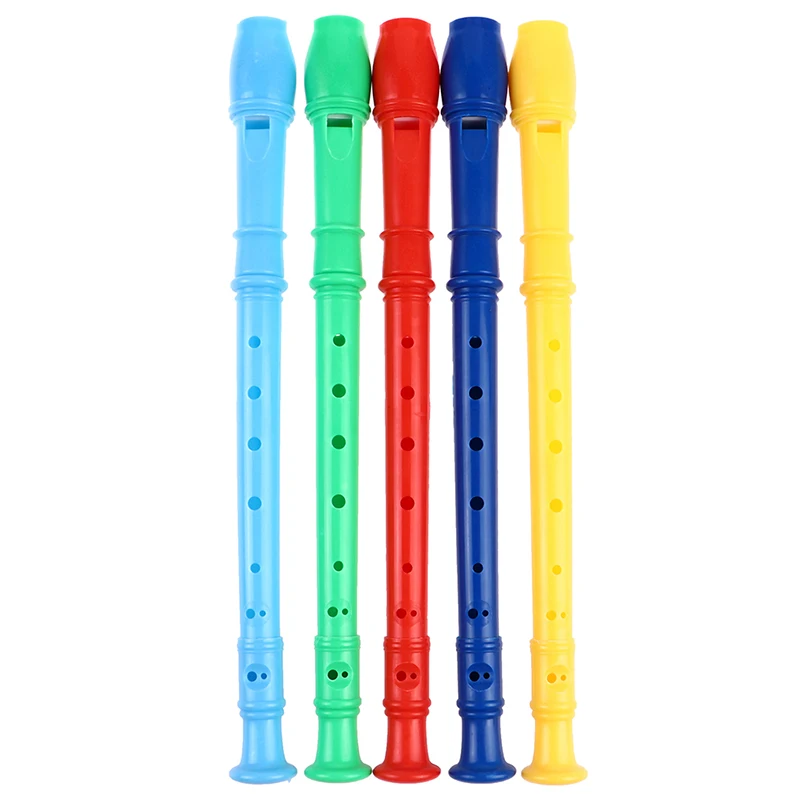 

1pc Flute 8 Holes Plastic Recorder Long Flute Woodwind Instrument Colorful Music Instrumens Long Flute Random Color