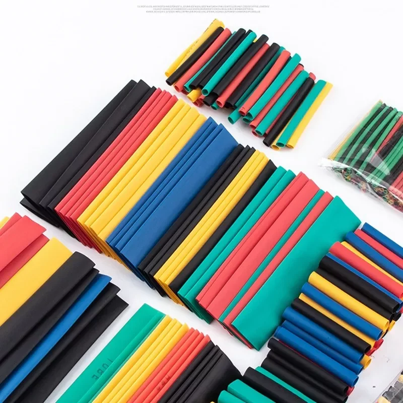 

164pcs Thermoresistant Tube Heat Shrink Wrapping Kit Termoretractil Shrinking Tubing Assorted Pack Wire Cable Insulation Sleeve