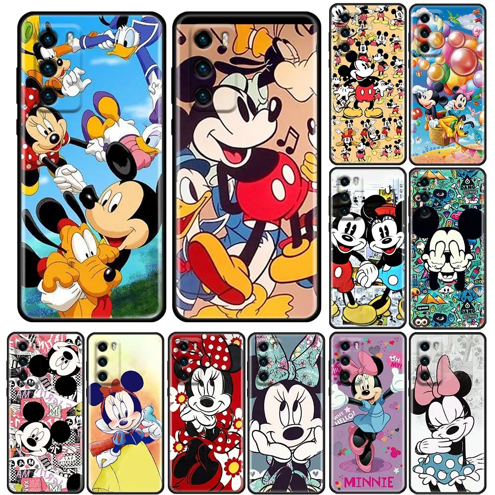 

Funda Case For HUAWEI P50 P40 P30 P20 P10 P9 P8 Plus MATE 30 20 20X 10 9 8 Pro Lite Case Capa Cute cartoon Mickey Minnie Mouse