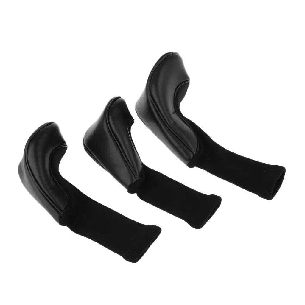 

Set of 3pcs Universal Golf Club Head Covers Driver Fairway Putter with Interchangeable No. Tag