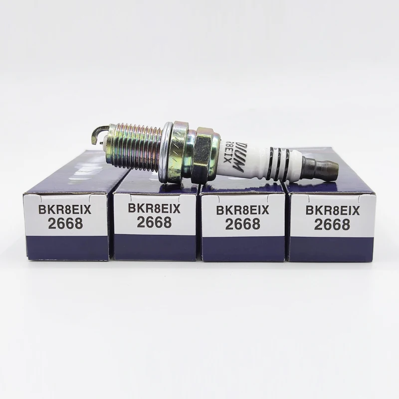 4 шт., дневная Свеча зажигания для Audi Tiguan Jetta Volkswagen A3 A4 A5 CC TT TTS Passat BKR8EIX, автомобильные аксессуары
