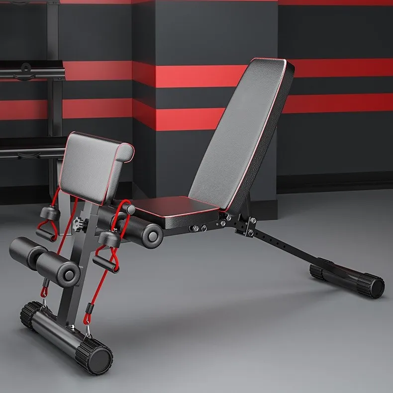 Домашний Тренажерный Зал Регулируемая весовая скамейка Складная тренировочная