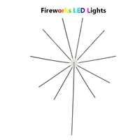 colorful rgb ic firework modeling lights individually addressable meteor rgb flower fairy light strip for bedroom home decor