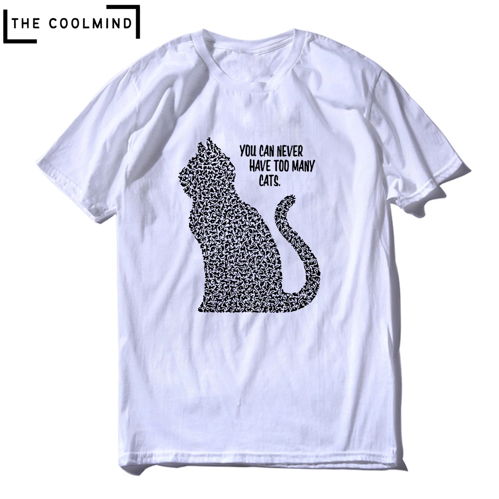 

100% Cotton Short Sleeve Funny Cat Print Men Tshirt o-neck Funny Cat Men T Shirt Big Size t-shirt Men Tee Shirts C101A011 CA-A16