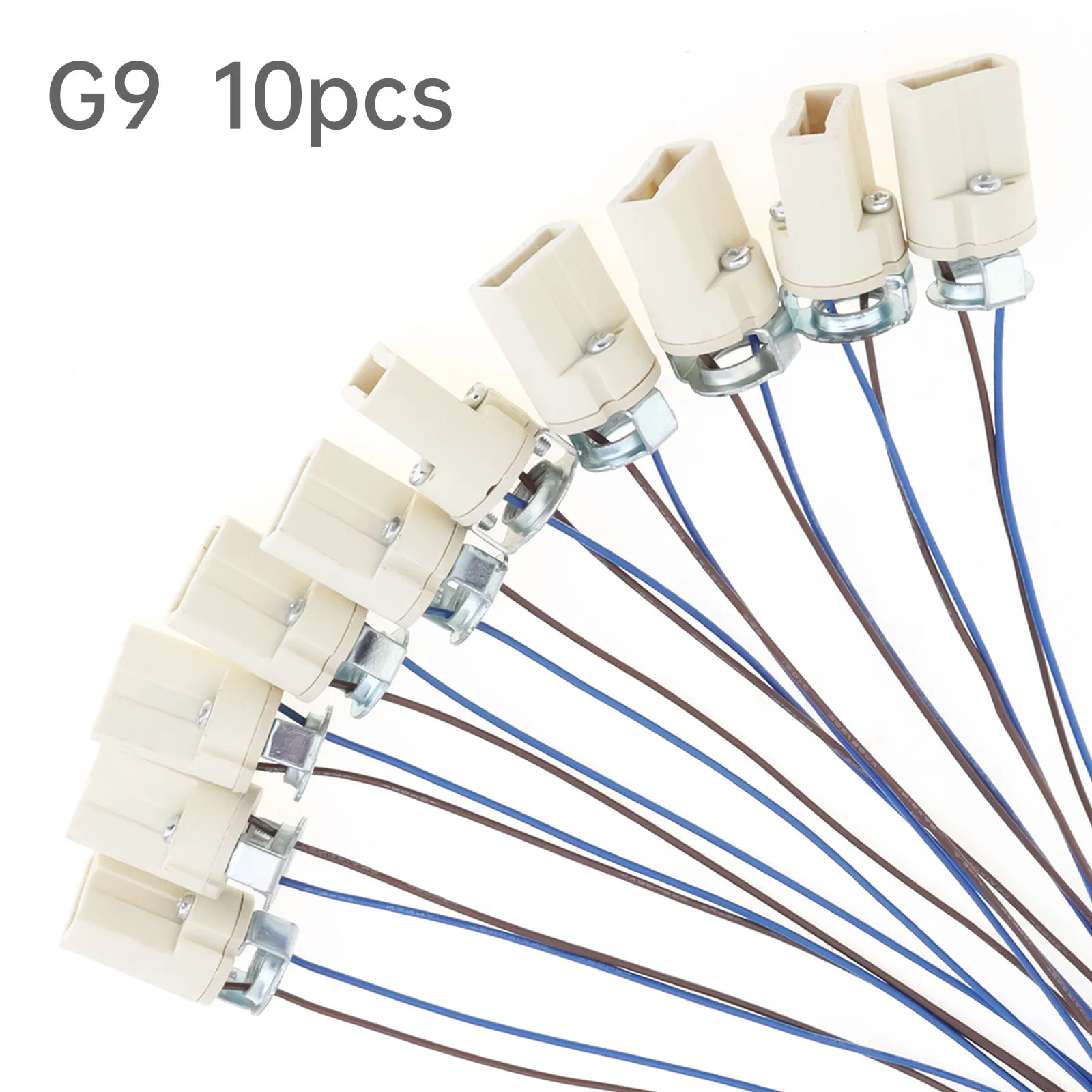 

G9 патрон для лампы керамический 10 шт