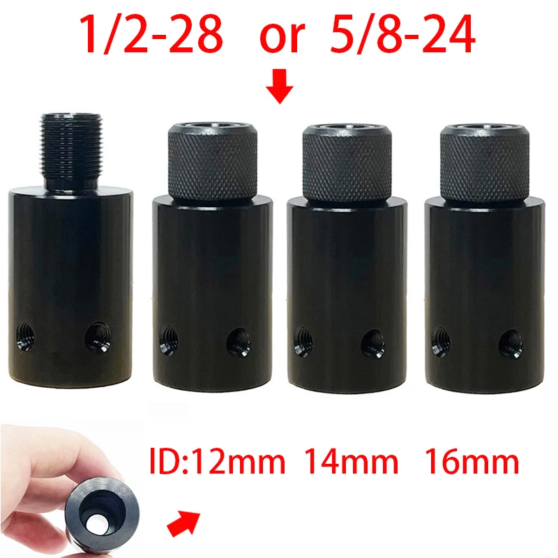 

Barrel End Threaded Adapter 1/2-28 or 5/8-24 Adapter for 12 14 16mm Diameter Barrel Fuel Filter Solvent Trap Napa 4003 WIX 24003