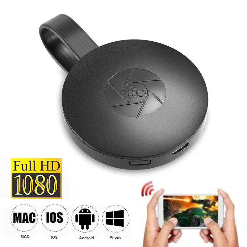 Смарт-ТВ G2 беспроводной Wi-Fi дисплей ТВ-ключ 1080P HDMI-совместим с Google Chromecast 3 2