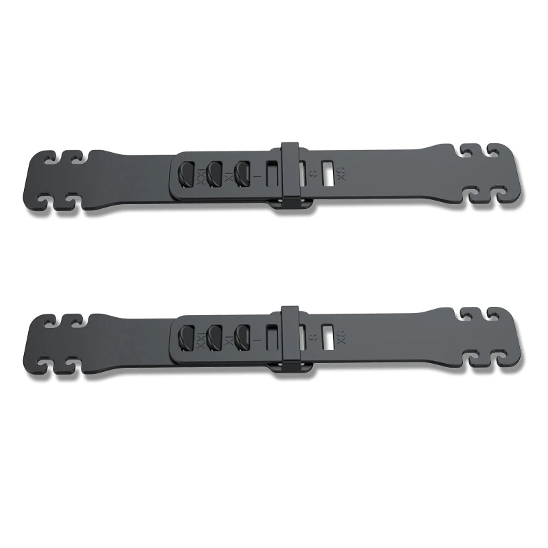 

2X Adjustable Mask Ear Protection Buckle Hook Anti-Leak Prevention Ear Pain Mask Holder Adjustment Strap Black