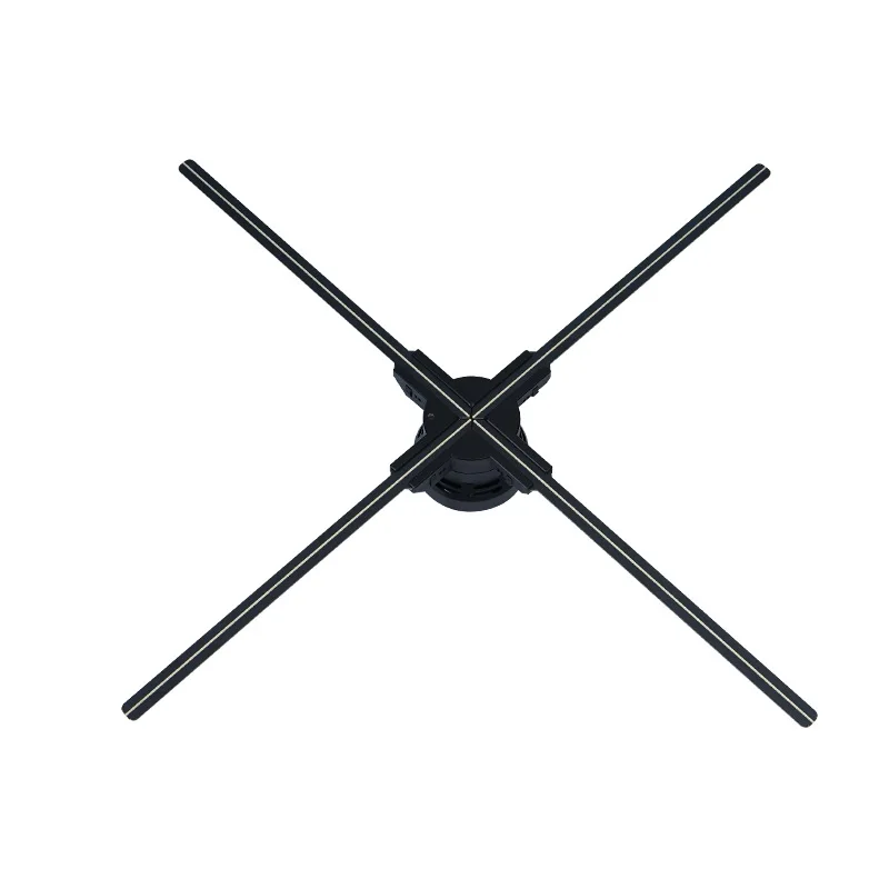 Новый 70 см голографический 3D вентилятор с невооруженным глазом рекламный