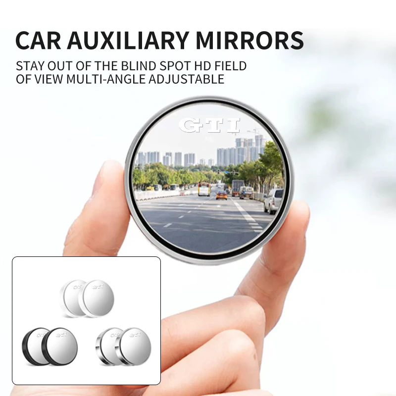 2 шт. автомобильное вспомогательное широкоугольное круглое зеркало заднего вида