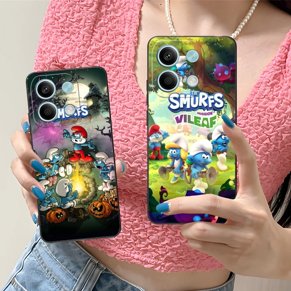 Smurfs Smurfette Smart Чехол для мобильного телефона Xiaomi Redmi Note 13 12 11 10 9 8 7 6 S A Pro Lite Plus 5G