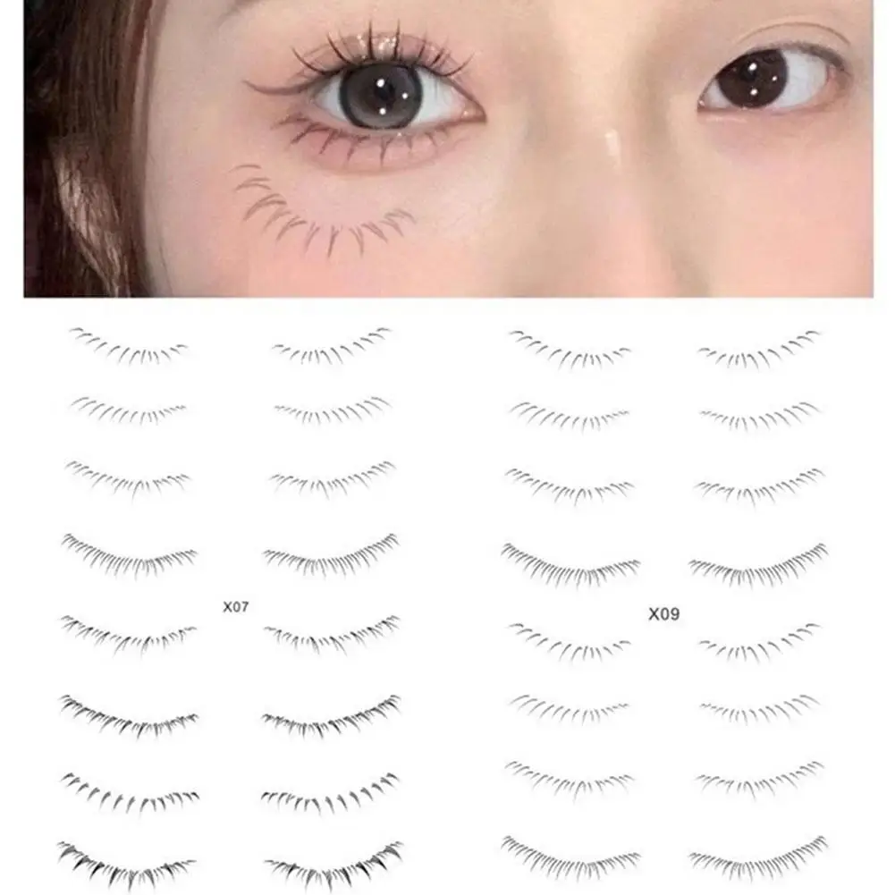 

Lower Eyelash Tattoo Stickers Natural Lifelike Waterproof Eyelashes Extension Lazy Fake Eyelashes Stickers Eye Makeup Tools