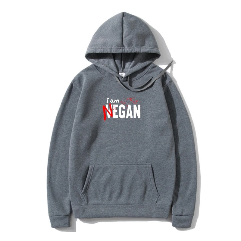 

Пуловер I'm Negan для мужчин, хлопковый Повседневный свитшот, Свитшот Crewneckhe Ходячие мертвецы, вегетарианский свитшот, теплый Свитшот