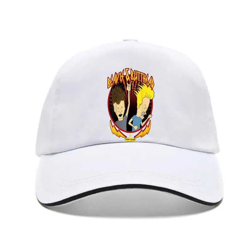 

!Beav Is And Butt-Head Rock Forev Logo Men'S Black & White Bill Hat Bill Hats Slogans Customized Baseball Caps