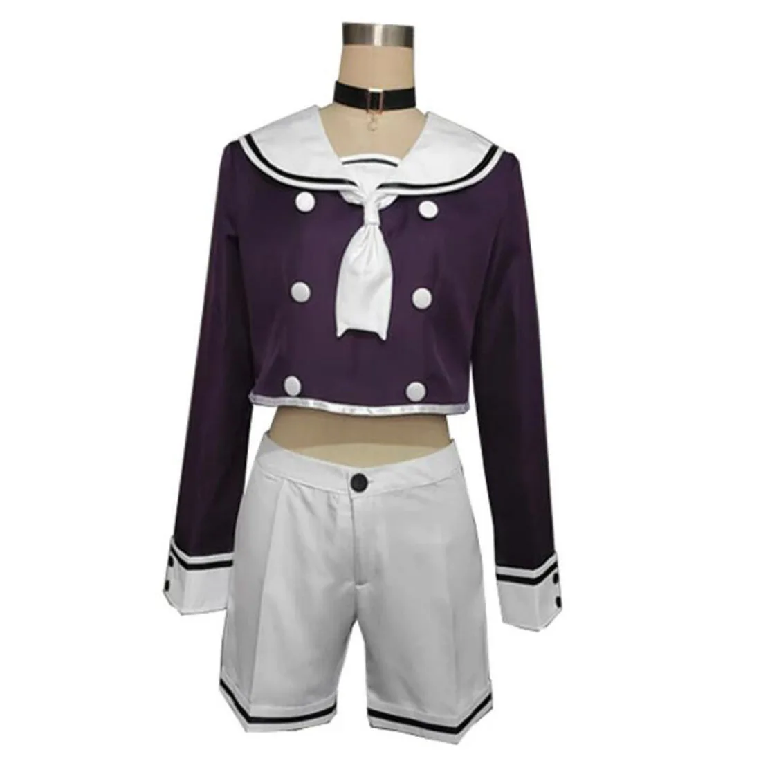 

2022 Anime VTuber Hololive Nekomata Okayu School sailor Dress Cute Suit Uniform Cosplay Costume Women Halloween