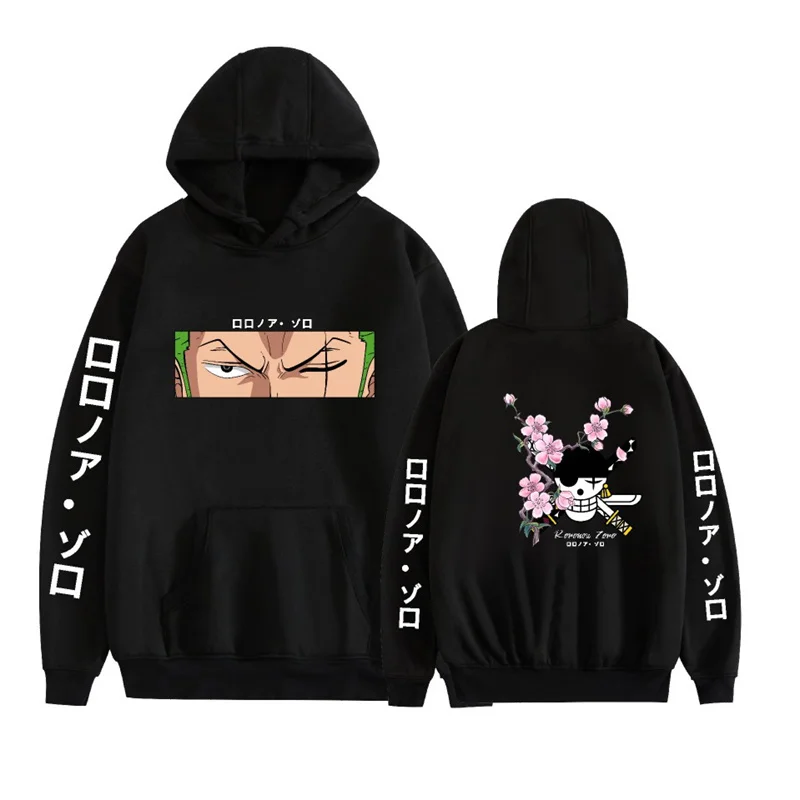 

Popular Japanese Series Roronoa Zoro Pattern Printing Hoodie Two-dimensional Peripheral Animation Fashion Casual Hooded Sweater