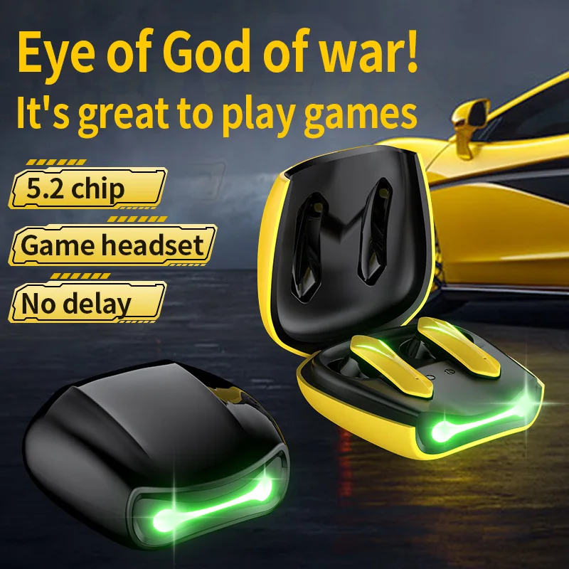 

T33/R05 Bluetooth TWS wireless earbuds игравие наушники low-latency dual-mode gaming headphones cool binaural gamer earphones