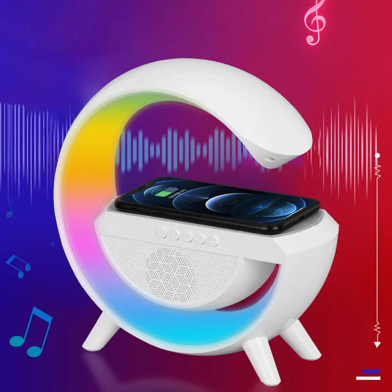 

Большая G Функция ночной памяти, USB-зарядка, многофункциональное Беспроводное зарядное устройство для музыкального телефона с Bluetooth, прикро...