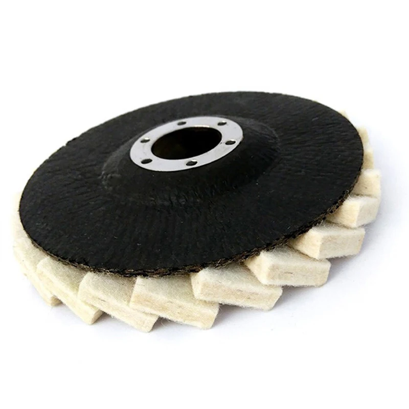 

125mm Polishing Wheels 5inch Flap Felt Disc Angle Grinder Buffing Wheel Metal Waxing Polishing Disc For Glass Polishing Wheels