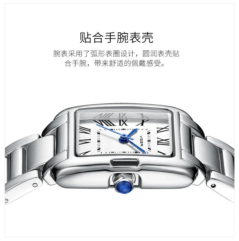 Fashion Simple Ladies Watch Casual Waterproof Quartz Watch Trend Steel Strap Student Watch Couple Sports Fashion