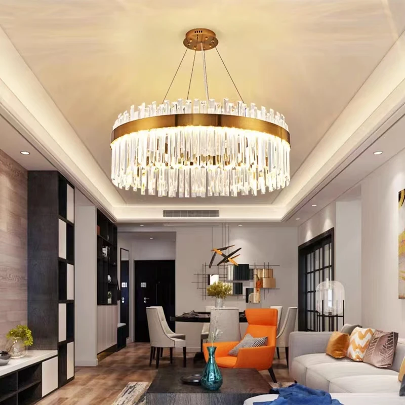 

Modern Luxury Crystal Pendant Lights home decor for Living Dining Room led chandelier Decor Indoor Lighting crystal chandelier