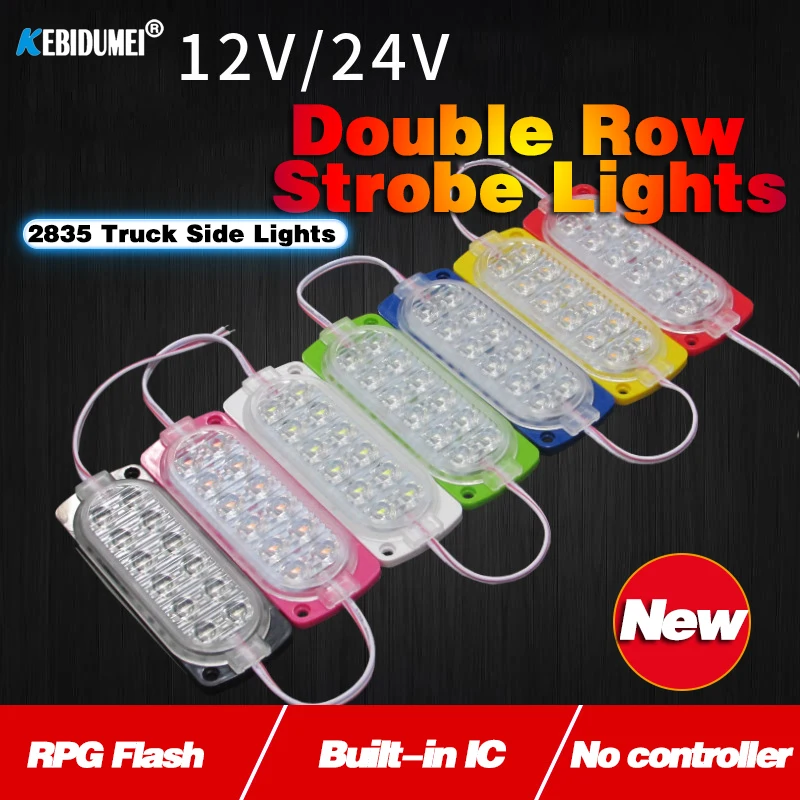 

Боковые указатели габаритных огней для грузовика, прицепа, аварисветильник мигающие огни, Светодиодные Автомобильные сигналы, стоп-сигнал,...