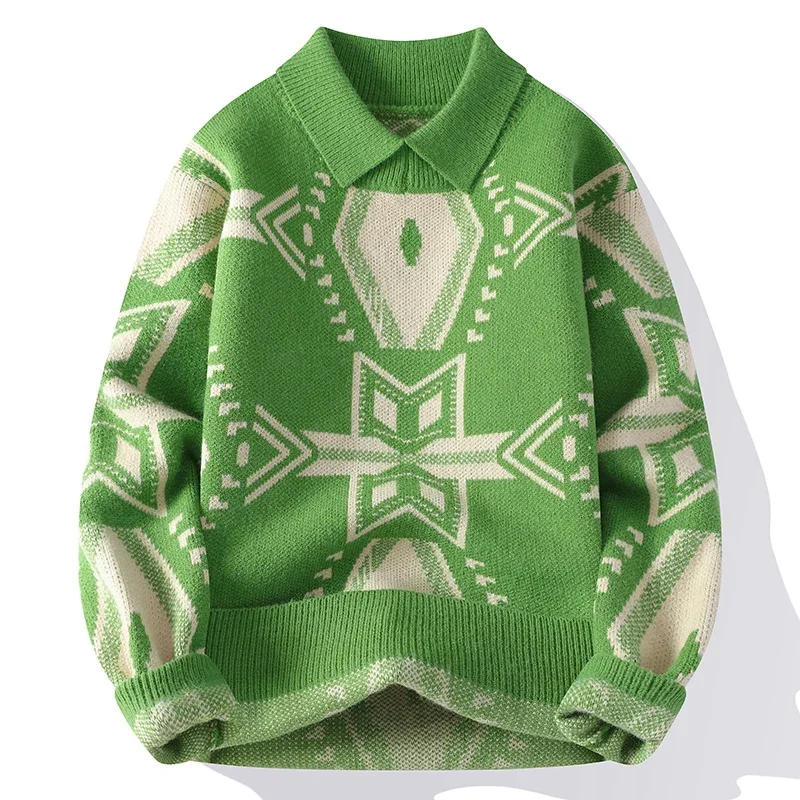 2024 новинка осени и зимы элитный модный клетчатый свитер Argyle мужские роскошные