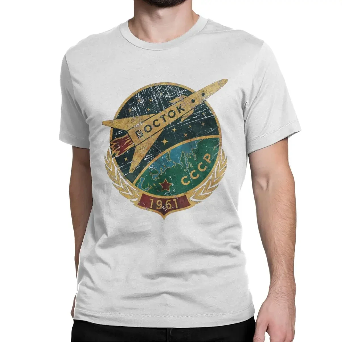 Футболка Мужская/Женская хлопковая с коротким рукавом и круглым вырезом