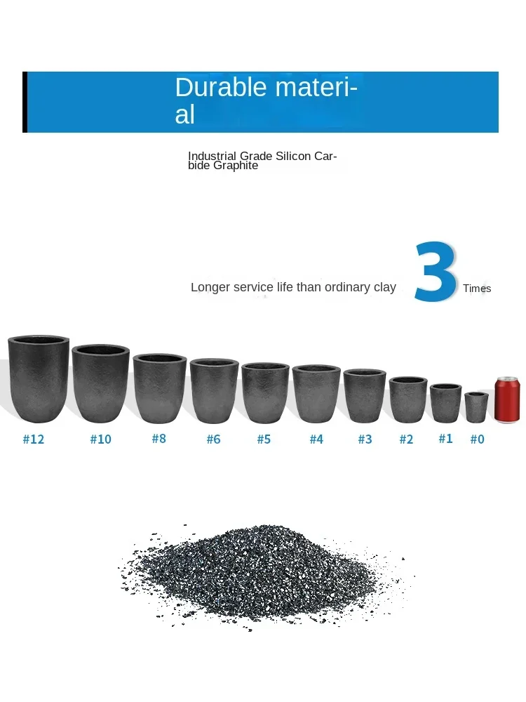 Печи аксессуары кирпичная графитовая тигель устойчивость к высоким