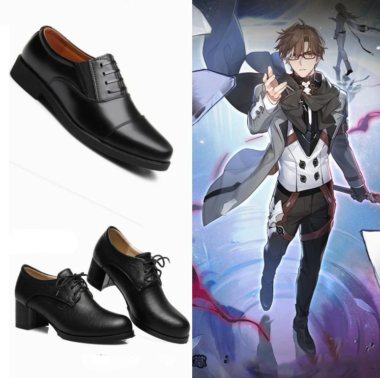 

Honkai Star Rail Welt Yang Shoes Cosplay Shoes Cos Black and White Shoes Unisex Role Play Shoes