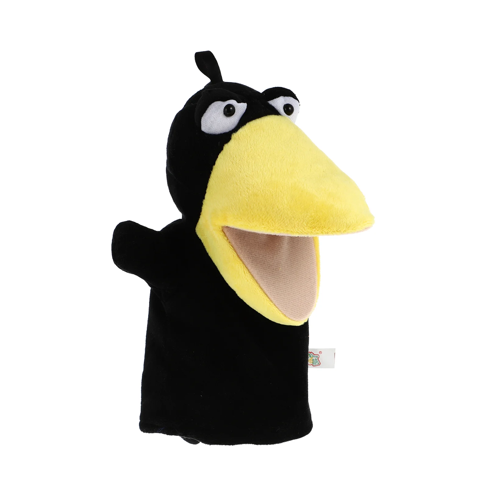 

Crow Hand Puppet Kid Bath Toys Finger Dolls Interactive Mini Kids Puppets Animal Head Plush Preschool