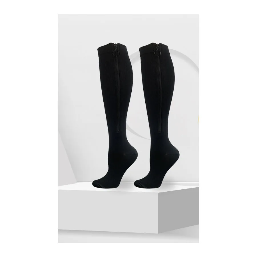 Compression Stockings Zipper Compression sockCopper Compression Sock  With Zip Chaussette De Compression Medias De Compresion
